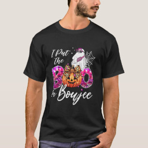 I Put The Boo in Boujee Cute Leopard Boujie Ghost T-Shirt