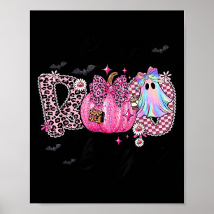 I Put The Boo In Boujee Funny Leopard Boujie Ghost Poster