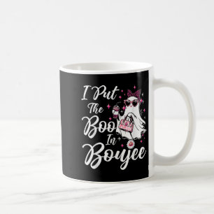 I Put The Boo In Boujee Ghost Funny Nk Leopard Hal Coffee Mug