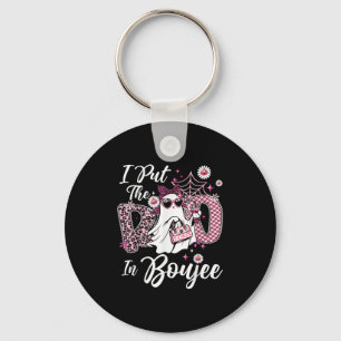 I Put The Boo In Boujee Ghost Funny Nk Leopard Hal Keychain
