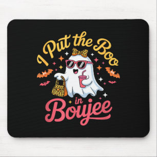 I Put The Boo In Boujee Halloween For Coquette Sok Mouse Pad
