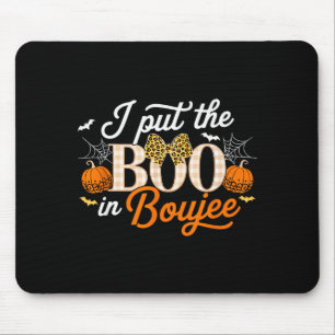 I Put The Boo In Boujee Halloween For Coquette Sok Mouse Pad