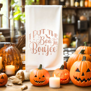 I put the BOO in BOUJEE Halloween Kitchen Towel
