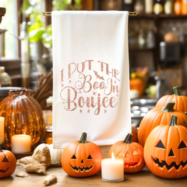 I put the BOO in BOUJEE Halloween Kitchen Towel (Creator Uploaded)
