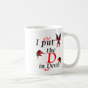 I Put The D In Devil Matching Couple Funny Hallowe Coffee Mug