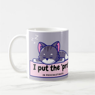 I put the 'pro' in: Hilarious Writer's Comic Strip Coffee Mug