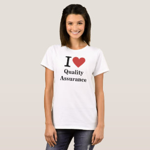 I ❤️ Quality Assurance for Employee CUSTOM Women's T-Shirt