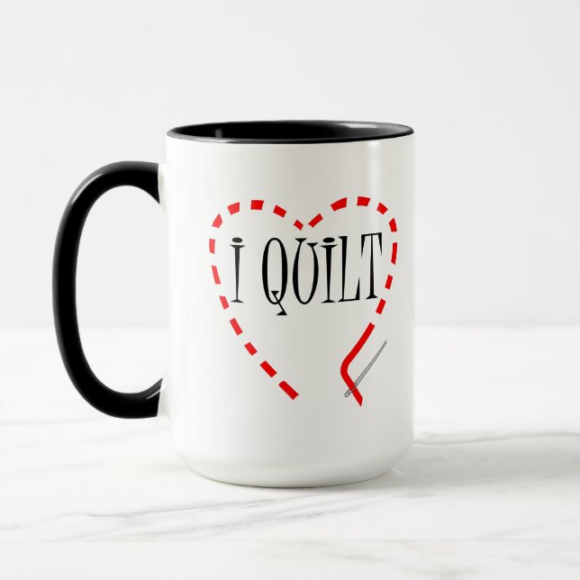 I Quilt Mug (Left)