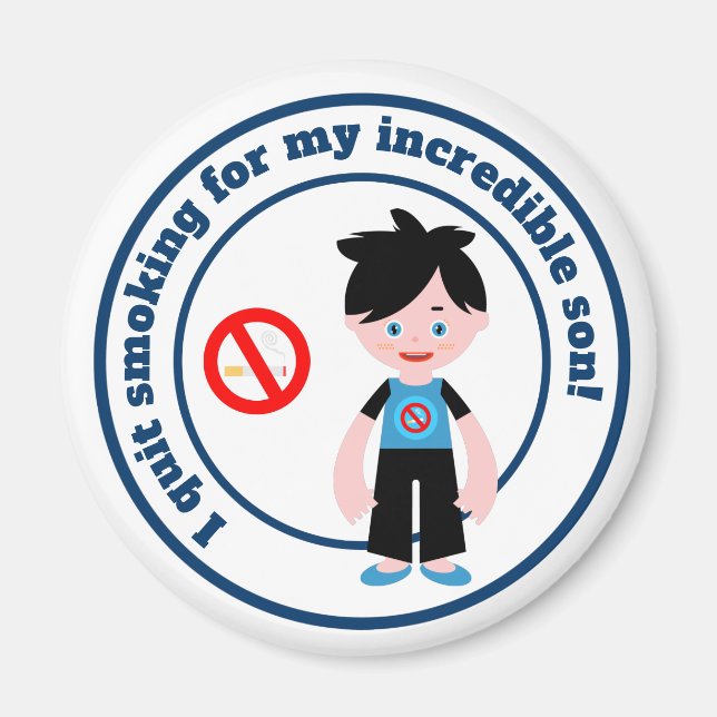 I quit for my son magnet (Front)