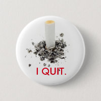 I quit smoking button