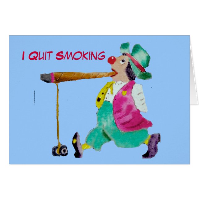I Quit Smoking Card (Front Horizontal)