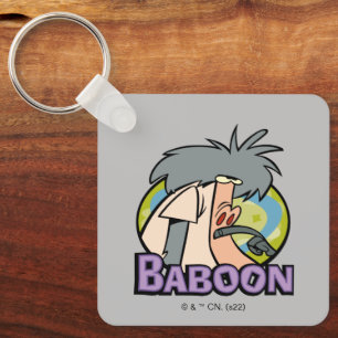 I.R. Baboon Character Badge Keychain