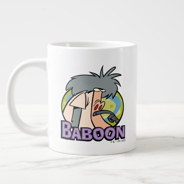 I.R. Baboon Character Badge Large Coffee Mug (Left)