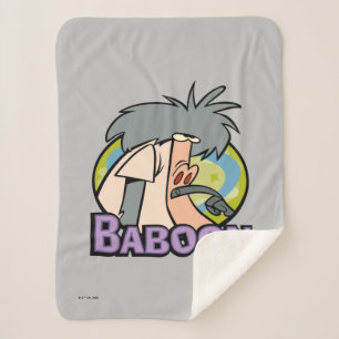 I.R. Baboon Character Badge Sherpa Blanket