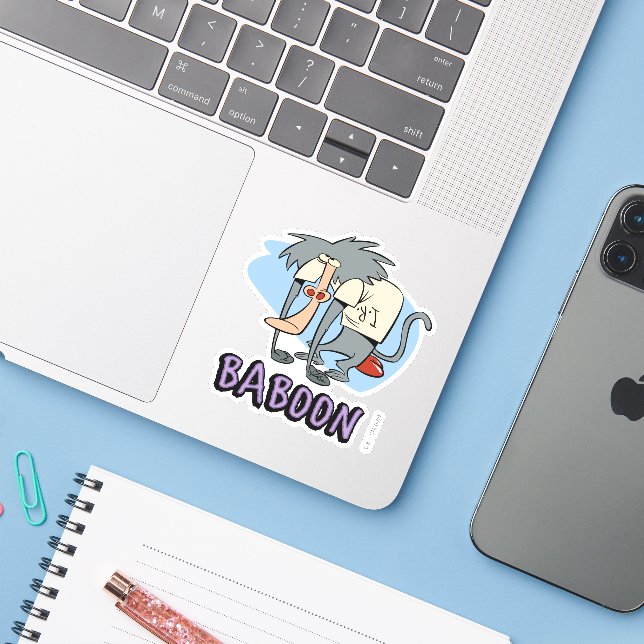 I.R. Baboon Character Graphic (Laptop w/ iPhone)