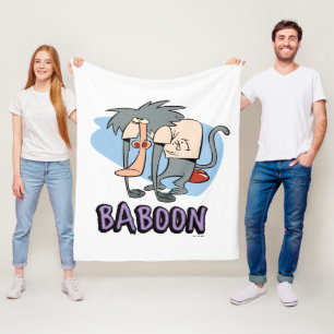I.R. Baboon Character Graphic Fleece Blanket