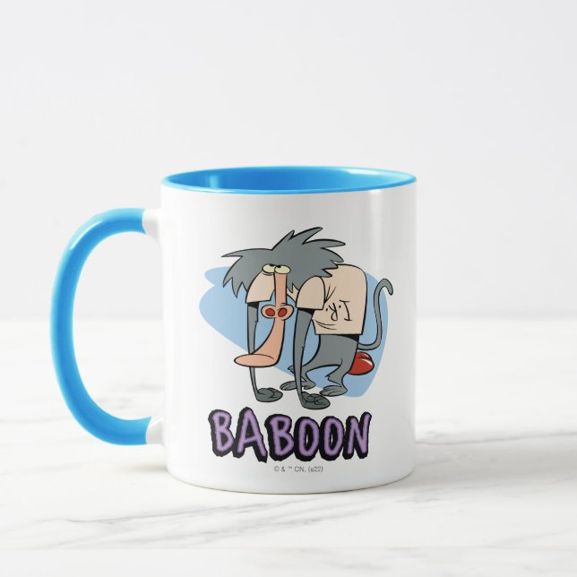 I.R. Baboon Character Graphic Mug (Left)