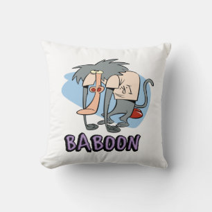 I.R. Baboon Character Graphic Throw Pillow