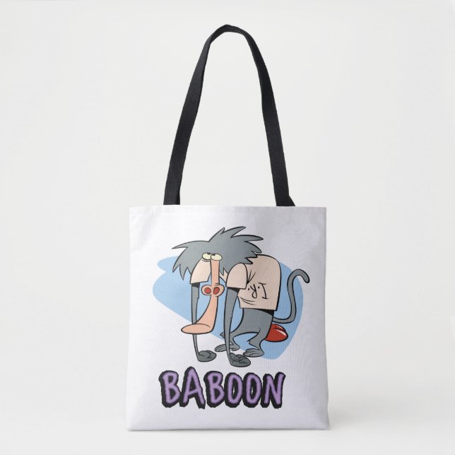 I.R. Baboon Character Graphic Tote Bag (Front)