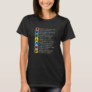 I R E L A N D what the letters IRELAND stand for   T-Shirt