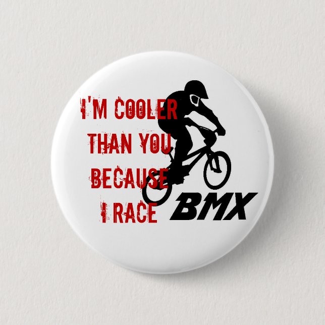 I Race BMX Button (Front)
