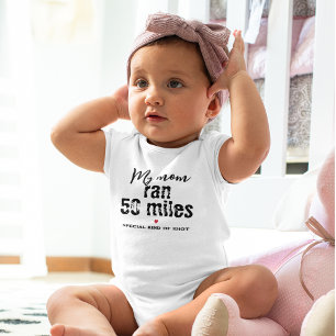 I ran 50 Miles Ultramarathon Running Funny Baby Bodysuit