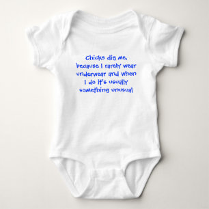 I rarely wear underwear baby bodysuit