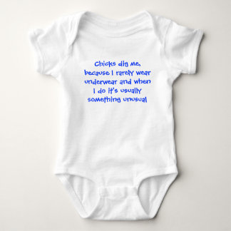 I rarely wear underwear baby bodysuit