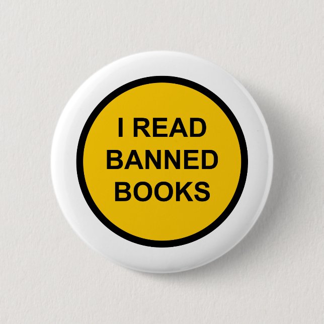 I Read Banned Books 2 Inch Round Button (Front)