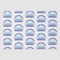 I read banned books-blue text design