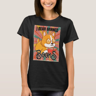 I Read Banned Books   Bookworm Reading Literature T-Shirt