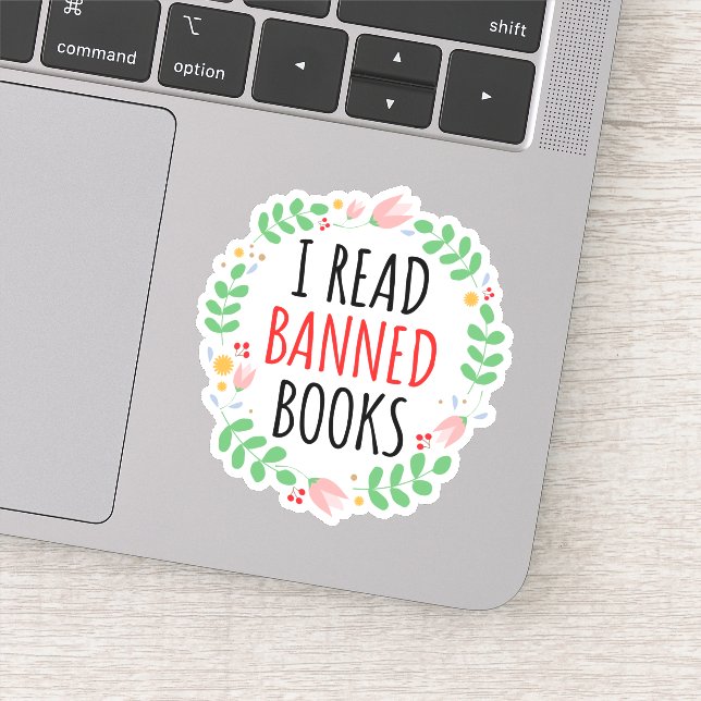 I Read Banned Books Funny Quote (Detail)
