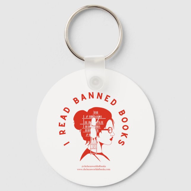 I read Banned Books Key Chain (Front)
