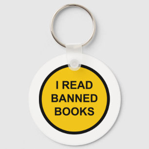 I Read Banned Books Keychain