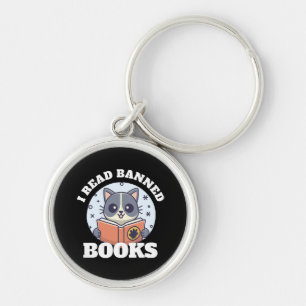 I read banned books keychain