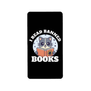 I read banned books label