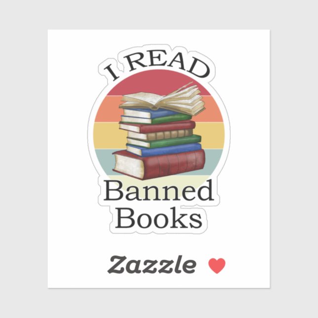 I Read Banned Books Librarian Bookworm Book Reader (Sheet)