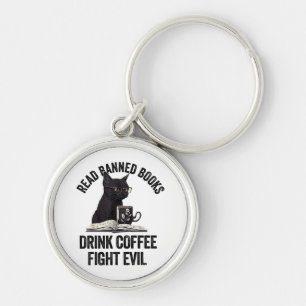 I Read Banned Books Lover BookWorm Love Banned Boo Keychain