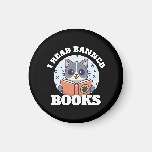 I read banned books magnet (Front)