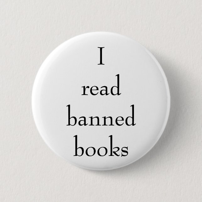 I Read Banned Books Pin (Front)