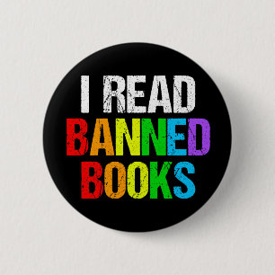 I Read Banned Books Rainbow 2 Inch Round Button