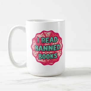 I Read Banned Books - Retro Vintage Book Lover Coffee Mug
