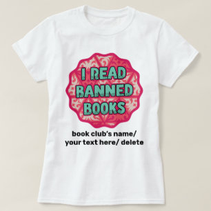 I Read Banned Books - Retro Vintage Book Lover T-Shirt