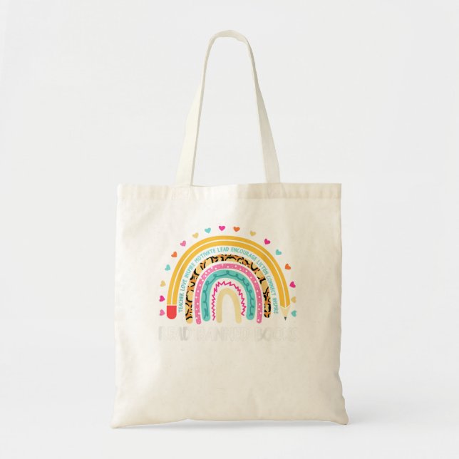 I Read Banned Books T Reading Bookworm  Tote Bag (Front)