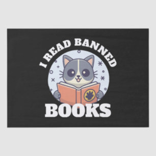 I read banned books tissue paper