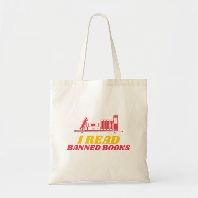 I Read Banned Books Tote Bag (Front)