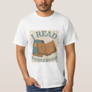 i read banned books vintage books lover T-Shirt