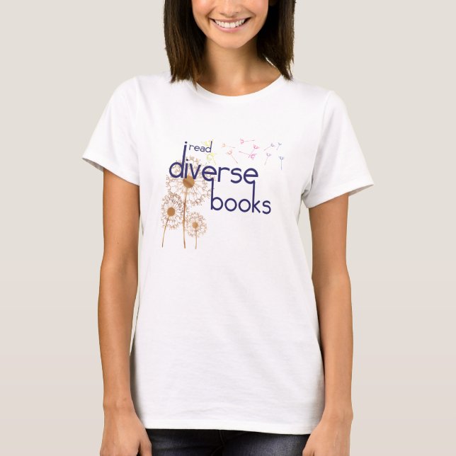 I Read Diverse Books (light) T-Shirt (Front)