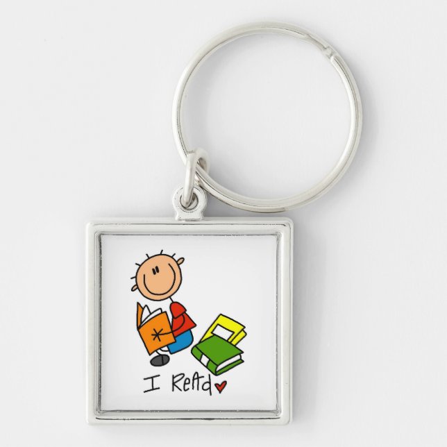 I Read Keychain (Front)