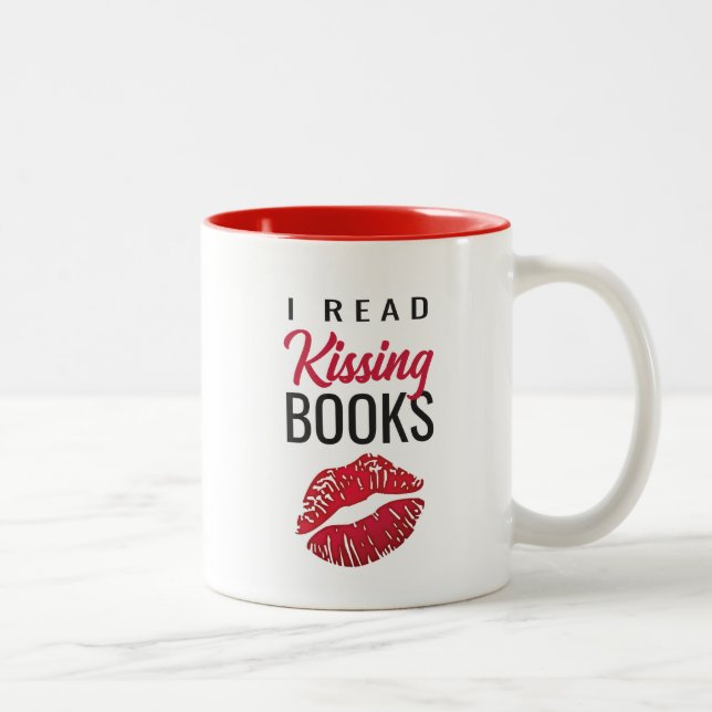 I Read Kissing Books Mug (Right)